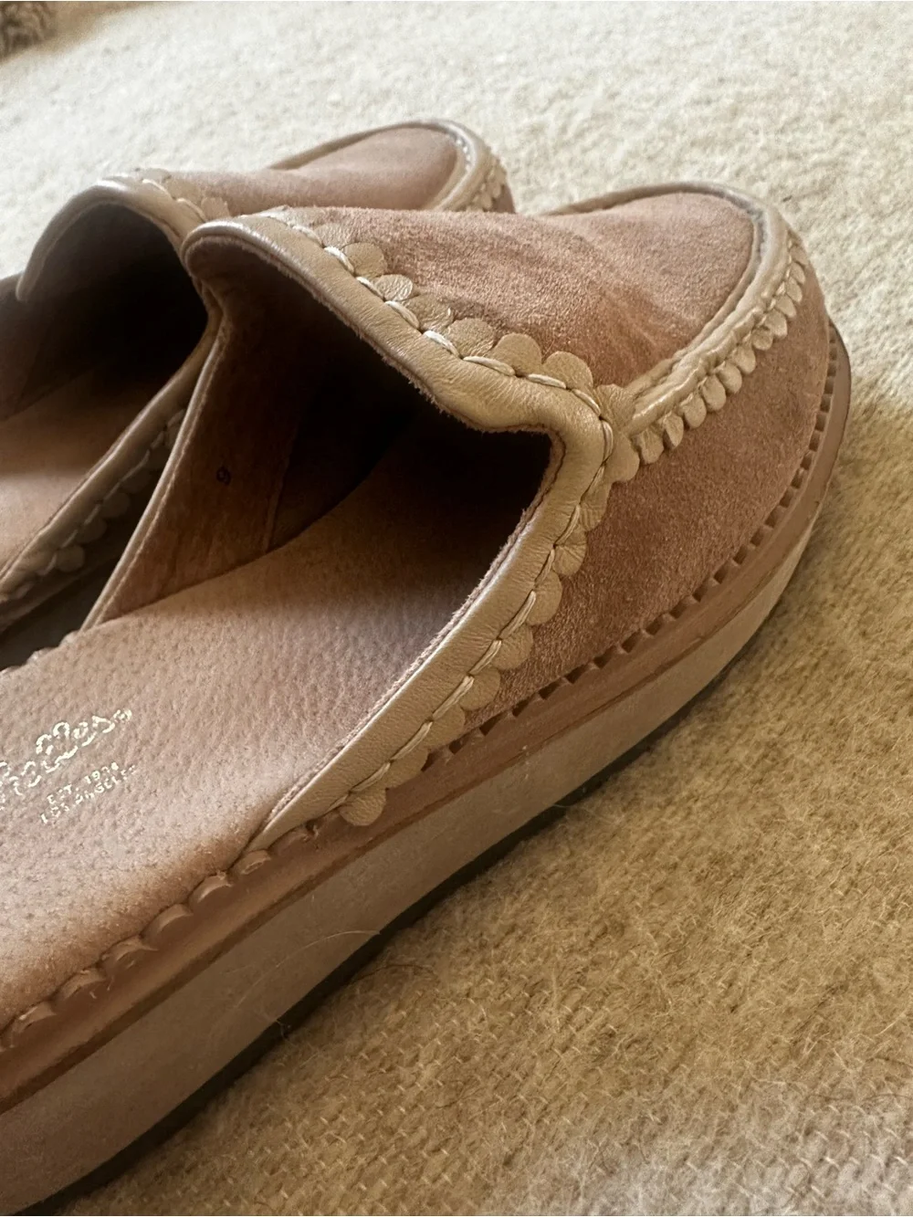 Seychelles Stand Tall Clog Taupe Sz 9 - Picture 6 of 13